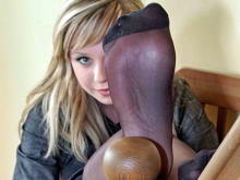 Blonde Nyloned Feet